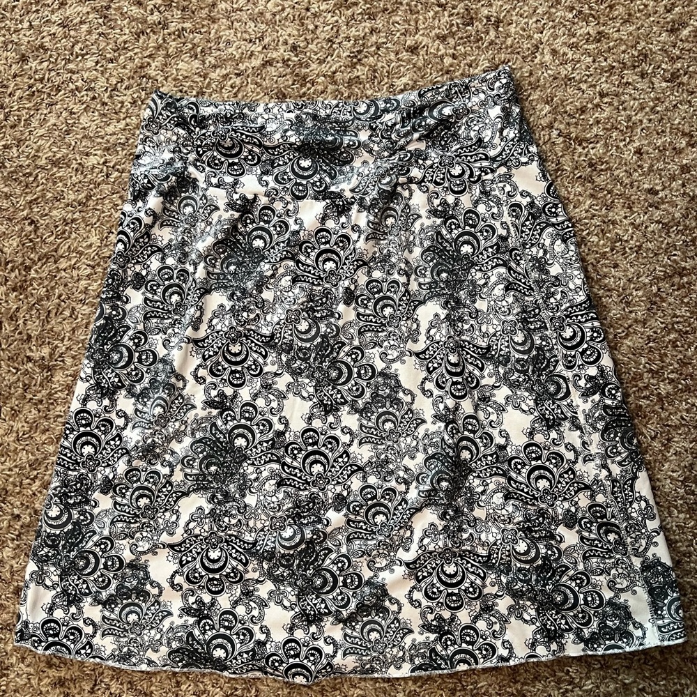 Tranquility by Colorado Clothing Black and White A-Line Skirt